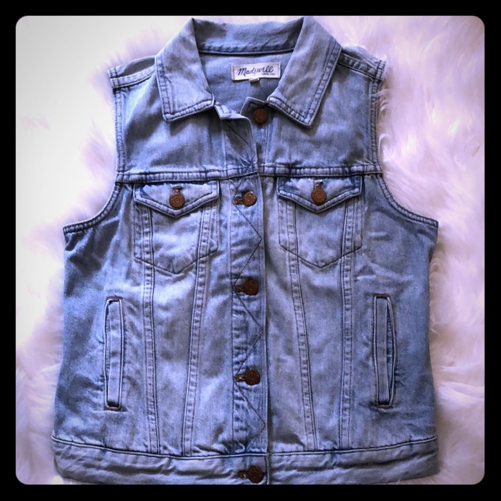 Madewell Denim Vest Size Small